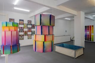 El desmontaje a la vista, como parte de la muestra