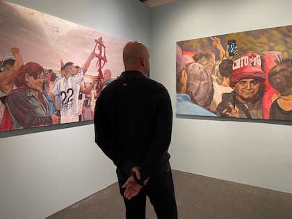 Obras de Martín Agazzi, alias “El Keni”, en la galería Departamento 112