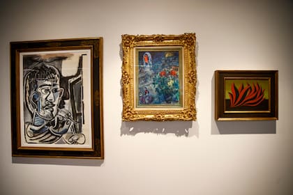 Obras de Picasso, Chagall y Aizenberg exhibidas en la muestra actual en Klemm