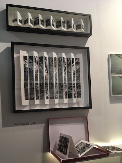 Obras de Viviana Zargón, artista de la galería Gachi Prieto, en el stand de Arte On Line