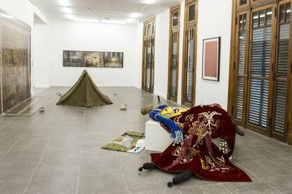 Obras de Nushi Muntaabski y Luciano Burba