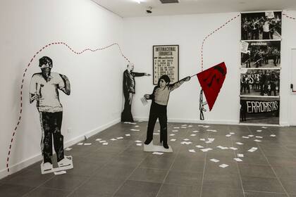 Instalación del Grupo Etcétera exhibida en la Casa Nacional del Bicentenario