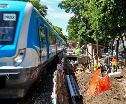 Obras en la línea Mitre