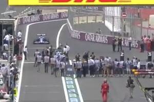 Esteban Ocon casi atropella a decenas de personas en el GP de Azerbaiyán: el video