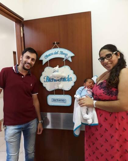 Octavio nació en febrero de 2019