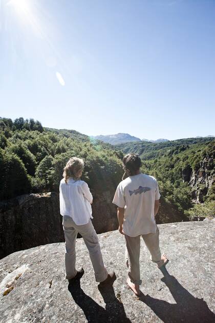 Oculto en medio de un frondoso bosque, el Cajón Grande está justo en el límite con Chile.
