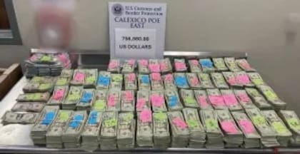 Ocultó US$756.980 a la CBP pero lo descubrieron e incautaron la plata escondida