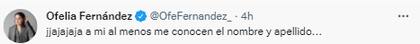 Ofelia Fernández cruzó a Roberto García Moritán en Twitter