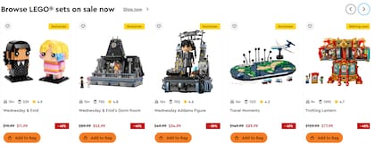 Ofertas de hasta 40% en la página de LEGO previo al Black Friday (LEGO)