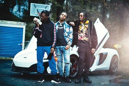 Offset, Takeoff y Quave (desde la izquierda) en Atlanta, en enero