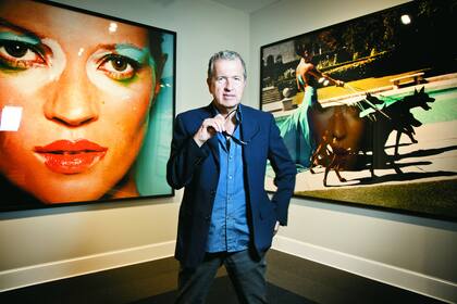 Ojos de artista. Detrás de Mario Testino, en una sala del MATE, de Lima, dos bellezas inmortalizadas por su cámara: Kate Moss y Jennifer Lopez