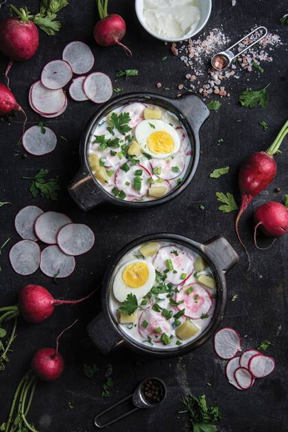 Okroshka, un plato tradicional del verano ruso.