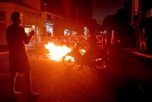 Ola de calor: una de las protestas en la zona sur de la Ciudad durante los cortes
