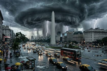 La ciclogénesis llegó a Buenos Aires con una ola polar y tormenta