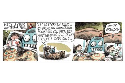 Olga, en una de las tiras "Macanudo", de Liniers
