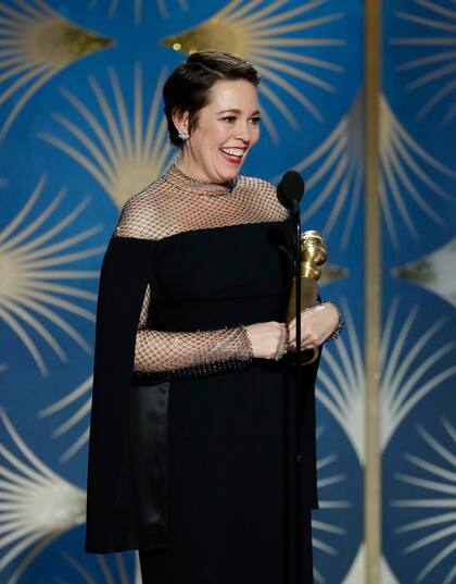 Olivia Colman se impuso como mejor actriz de comedia por su performance en La favorita