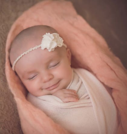 Olivia, la hija de Paula y Sergio