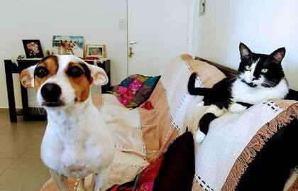 Olivia y su hermano Sofio que vive con Lorena y su hija Camila.