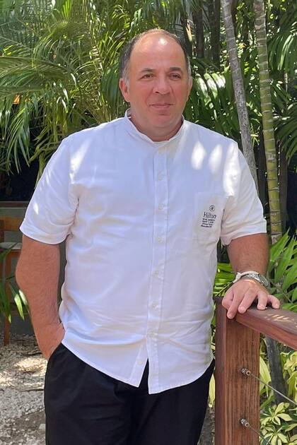 Olivier Falchi, cuando estuvo a cargo de los restaurantes del hotel Hilton de Aruba
