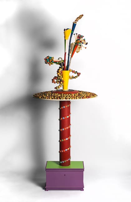 Bienvenida primavera, la primera obra que exhibió en el Centro Cultural Rojas en 1991