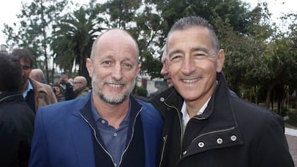 Omar Galdurralde, presidente de Loterías de Buenos Aires, con Martín Insaurralde