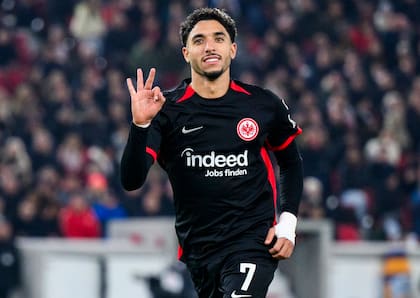 Omar Marmoush durante su paso por Eintracht Frankfurt