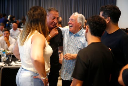 Omar Maturano y Luis Barrionuevo, dos de los dirigentes que habrían hecho gestiones con Fernández para lograr el apoyo de la UTA