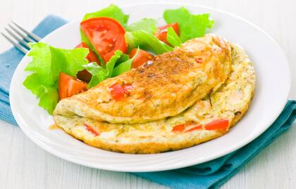Omelette de tomate y queso
