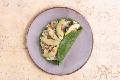 Omelette proteico de espinaca