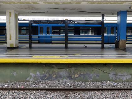 El andén donde fue la tragedia, en la estación de Once