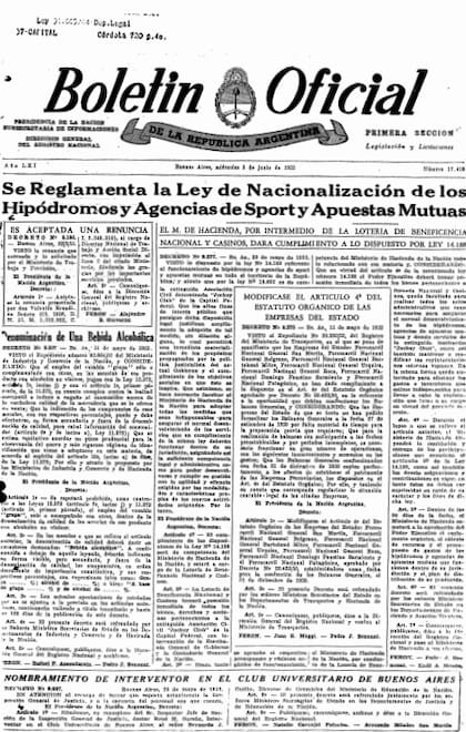 Once días después de la intervención de C.U.B.A., el Boletín Oficial anuncia que el interventor Garzón sería reemplazado por Guilhe.