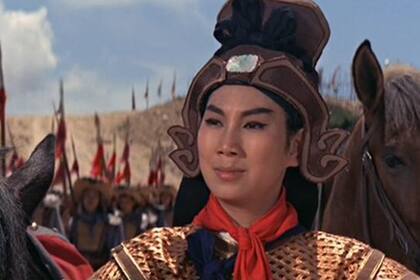 Una escena de la versión de ópera de Huangmei, Generala Hua Mu-Lan