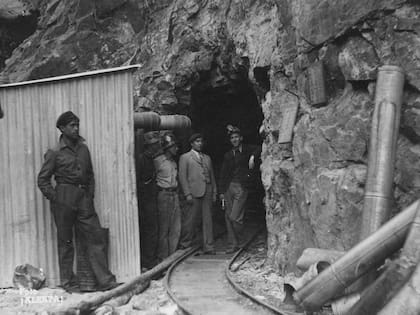 Operarios de la mina La Mejicana.