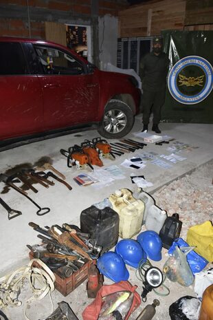 Operativo contra la explotación laboral en un campo de eucaliptos en Concordia, Entre Ríos