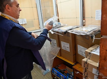 operativo de distribución de urnas en Rosario