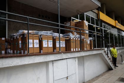 Operativo de distribución de urnas en la
Oficina de Correo Argentino Mar del Plata