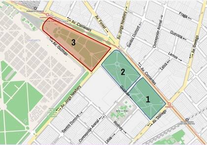 Operativo para desalojar a manteros en Chacarita.