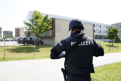 Operativo policial en Graz por el troteo en una escuela. Photo: Erwin Scheriau/APA/dpa