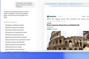 Operator puede realizar tareas con autonomía propia a partir de simples prompts, como reservar un hotel para tus vacaciones en Booking o hacer un pedido de compra en Amazon. Crédito: OpenAI.