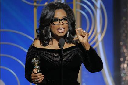 Winfrey, galardonada con premio Cecil B. de Mille a la trayectoria, en 2018, el momento en que desmintió los rumores de una posible candidatura presidencial