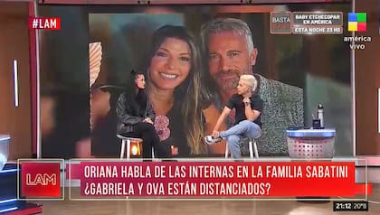 Oriana habló de las internas en la familia Sabatini (Foto: captura tv)