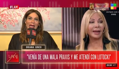 Oriana Junco habló de su experiencia con Lotocki y aseguró que María José Favaron es "siniestra" (Foto: Captura América TV)