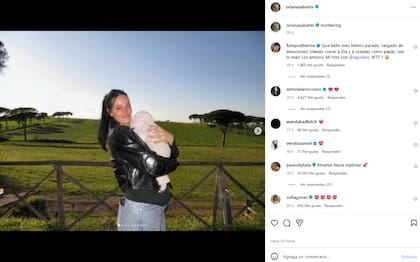 Oriana Sabatini compartió dulces imágenes junto a Gia (Foto: Instagram @orianasabatini)