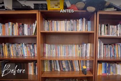 Original biblioteca de la sala. Imagen: Netflix
