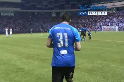 Orion tuvo que cambiarse la camiseta