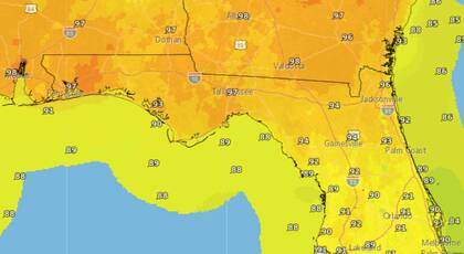 Orlando, Jacksonville y Tampa registrarán temperaturas reales de 95°F (35°C) que, combinadas con humedad, generarán sensaciones térmicas aún mayores