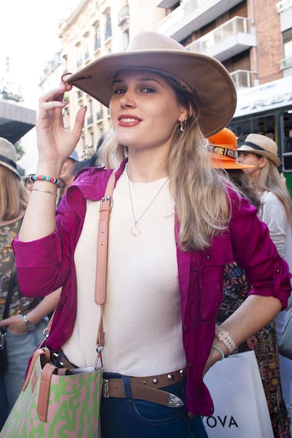 Ornella Rizzi, una de las organizadoras del Paseo con Sombrero