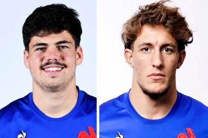 Oscar Jégou y Hugo Auradou, los rugbiers franceses que fueron detenidos en Mendoza por una presunta agresión sexual.