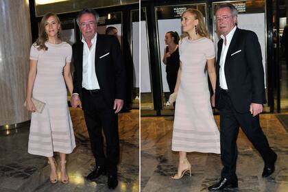 Oscar Martínez junto a su mujer Marina Borensztein dijeron presente en la velada