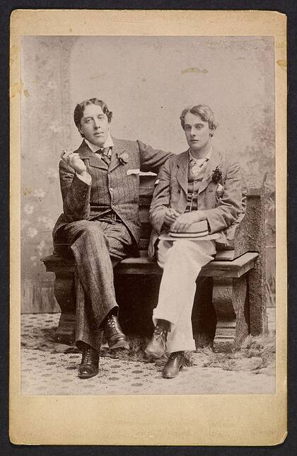 Oscar Wilde y Alfred Douglas. Fuente: Wikipedia.